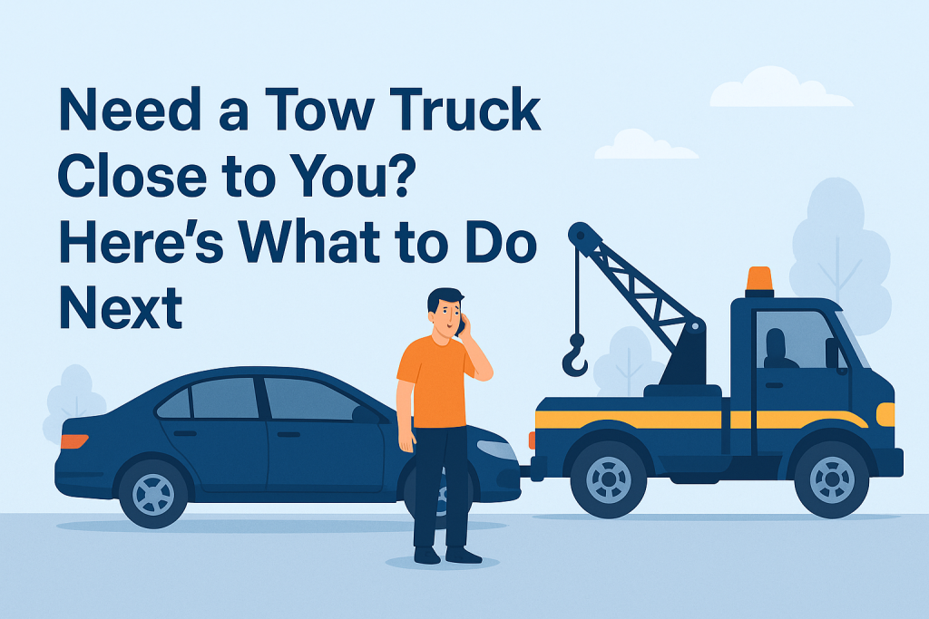 Need a Tow Truck Close to You? Here’s What to Do Next