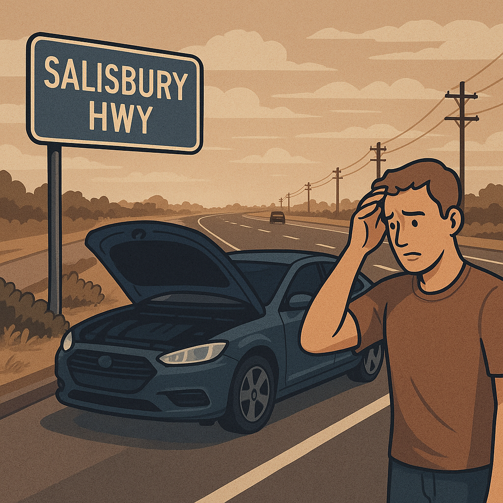 Breakdown on salisbury Highway, SA?