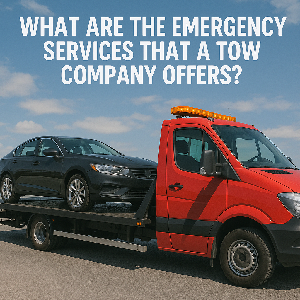 What are the emergency services that a tow company offers?