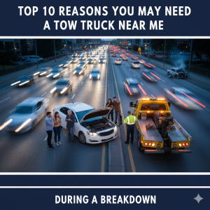 Top 10 Reasons You May Need a Tow Truck towing Near Me During a Breakdown