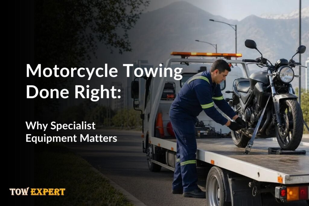 Motorcycle Towing Done Right: Why Specialist Equipment Matters